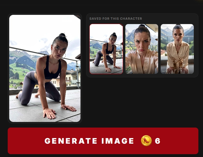 Image Studio gallery beside a generated preview.